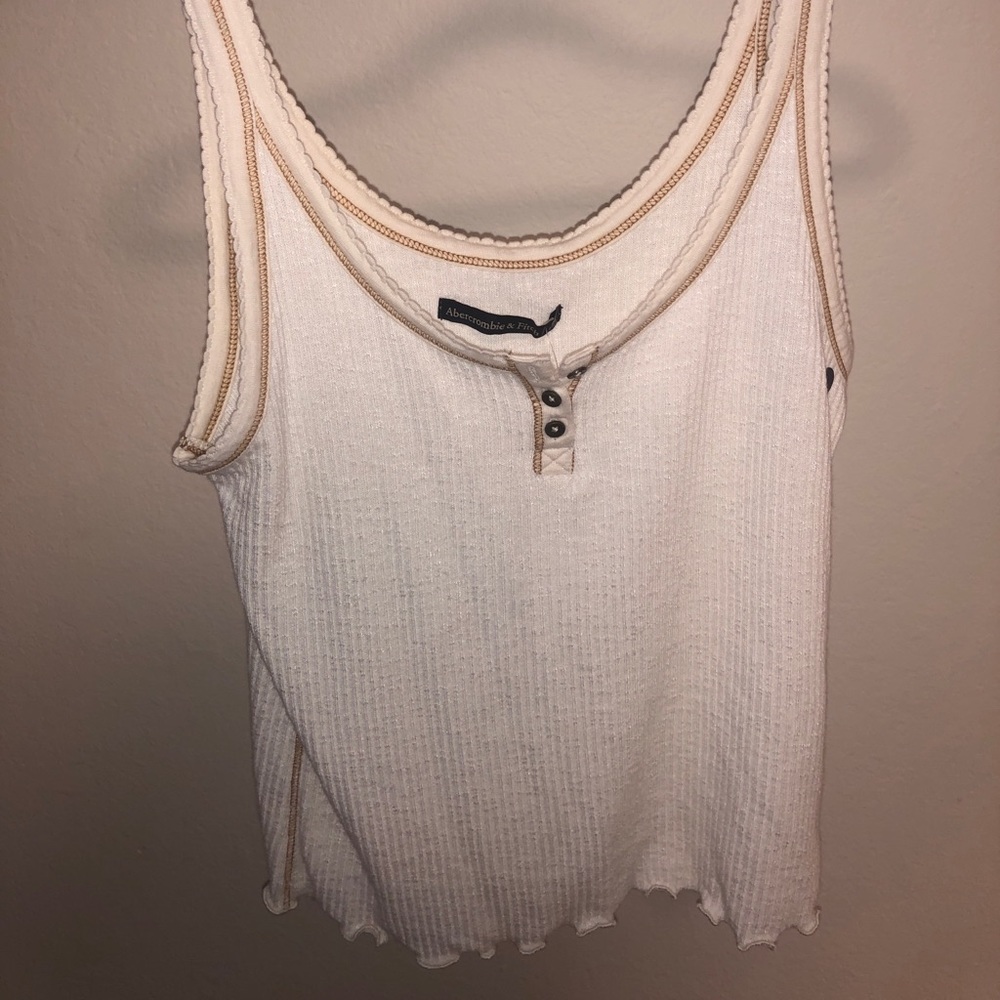 Abercrombie white tank
